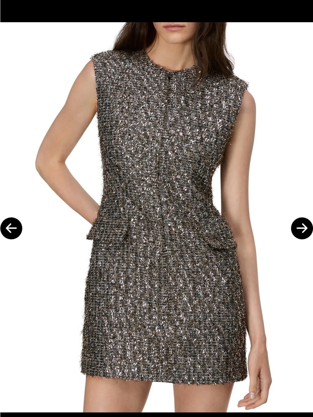 RAG & BONE Wool Blend Silver
Sleeveless Tina Linton Mini Dress Size 4 NWT
